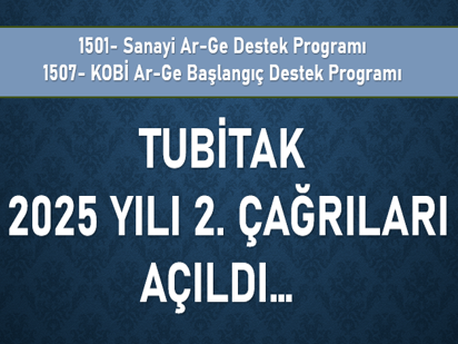 TUBİTAK 1507 KOBİ Ar-Ge 2025/2 Çağrısı Açıldı